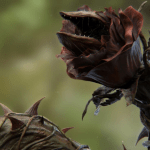 Animation and visual effects dark flower