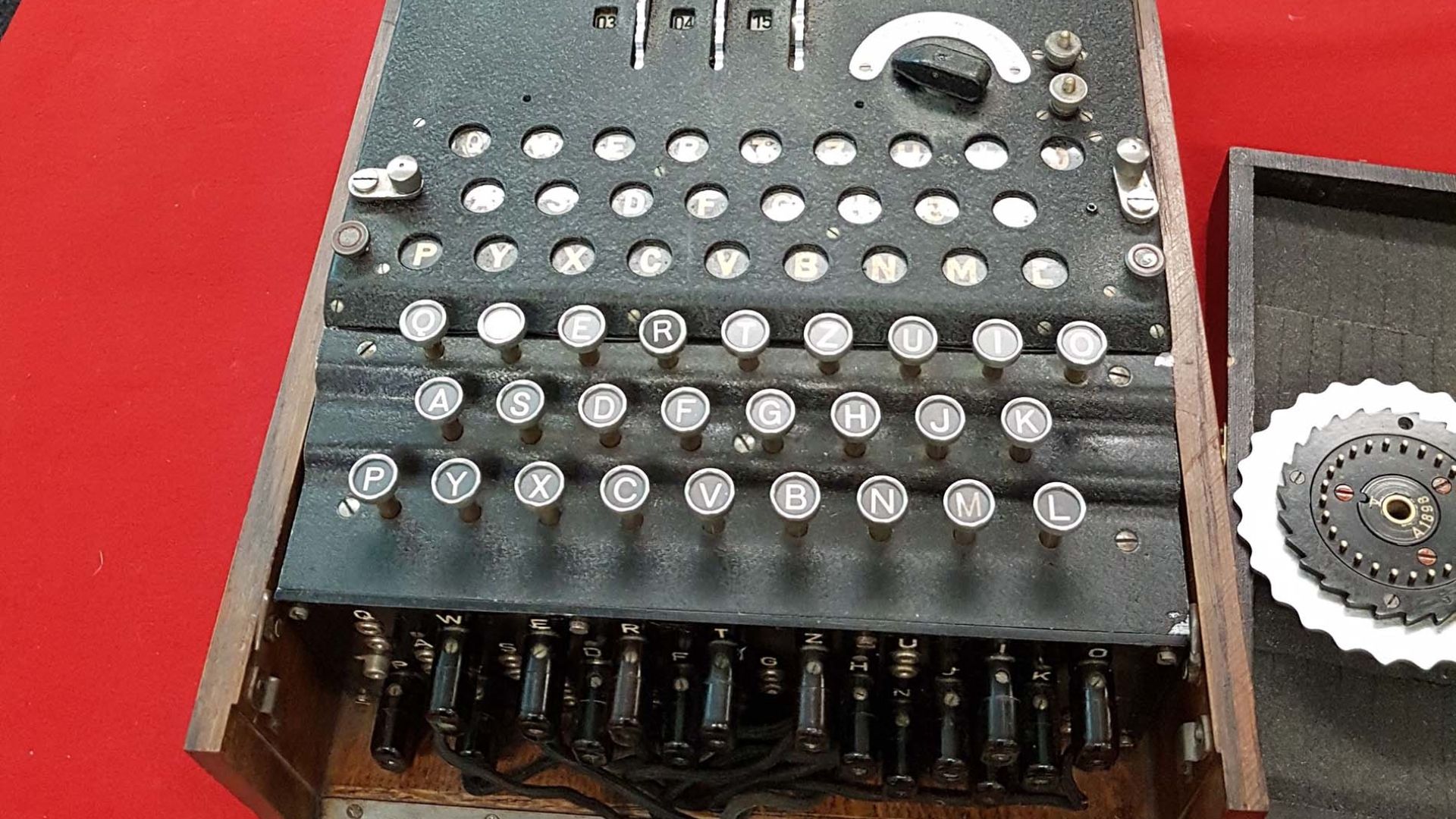 Enigma machine Bletchley