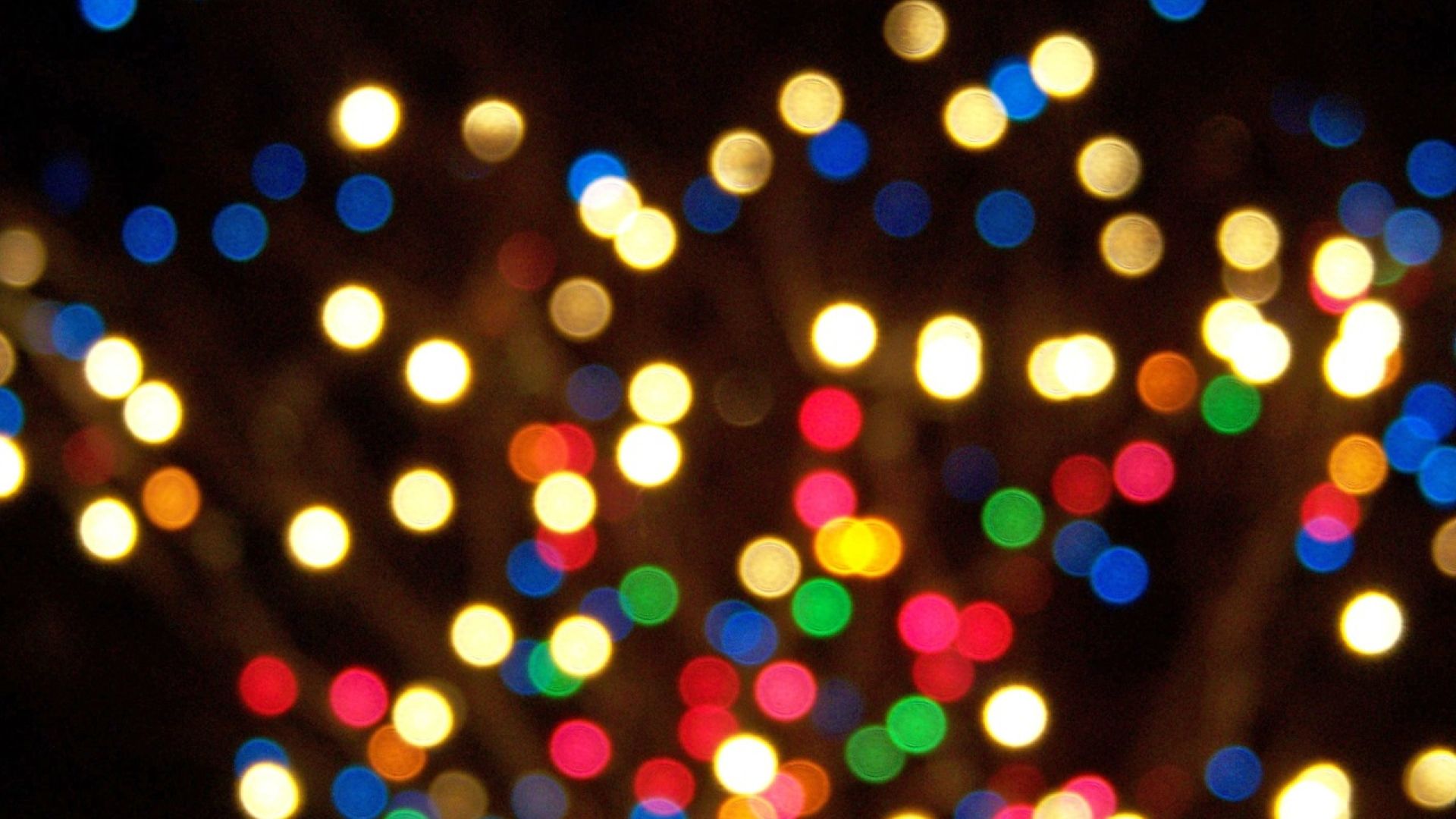 Colourful Christmas fairy lights