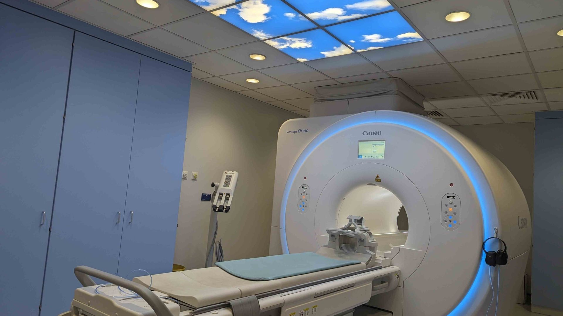 A Radiotherapy machine in a hospital setting