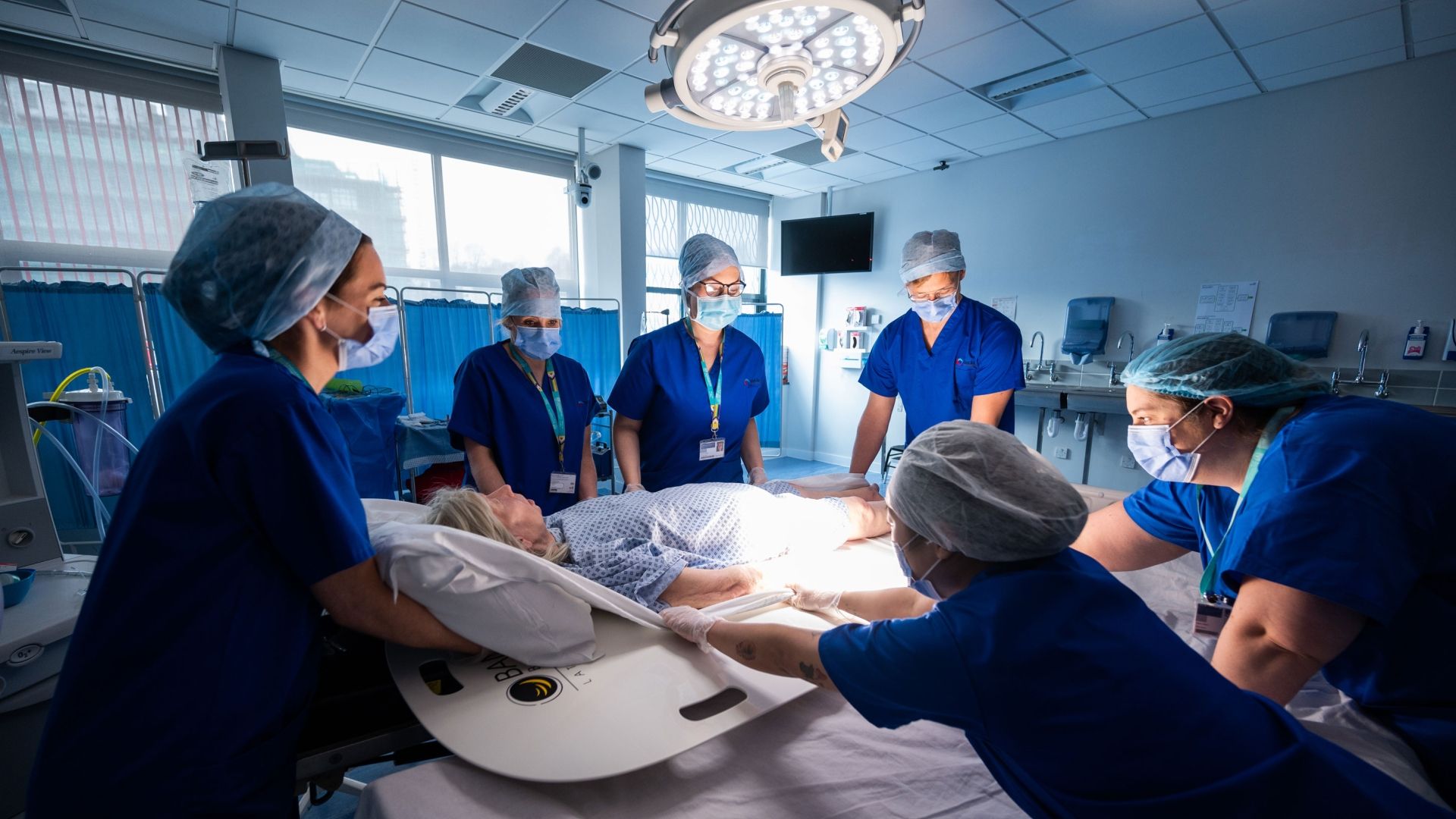 ODP students in operating theatre