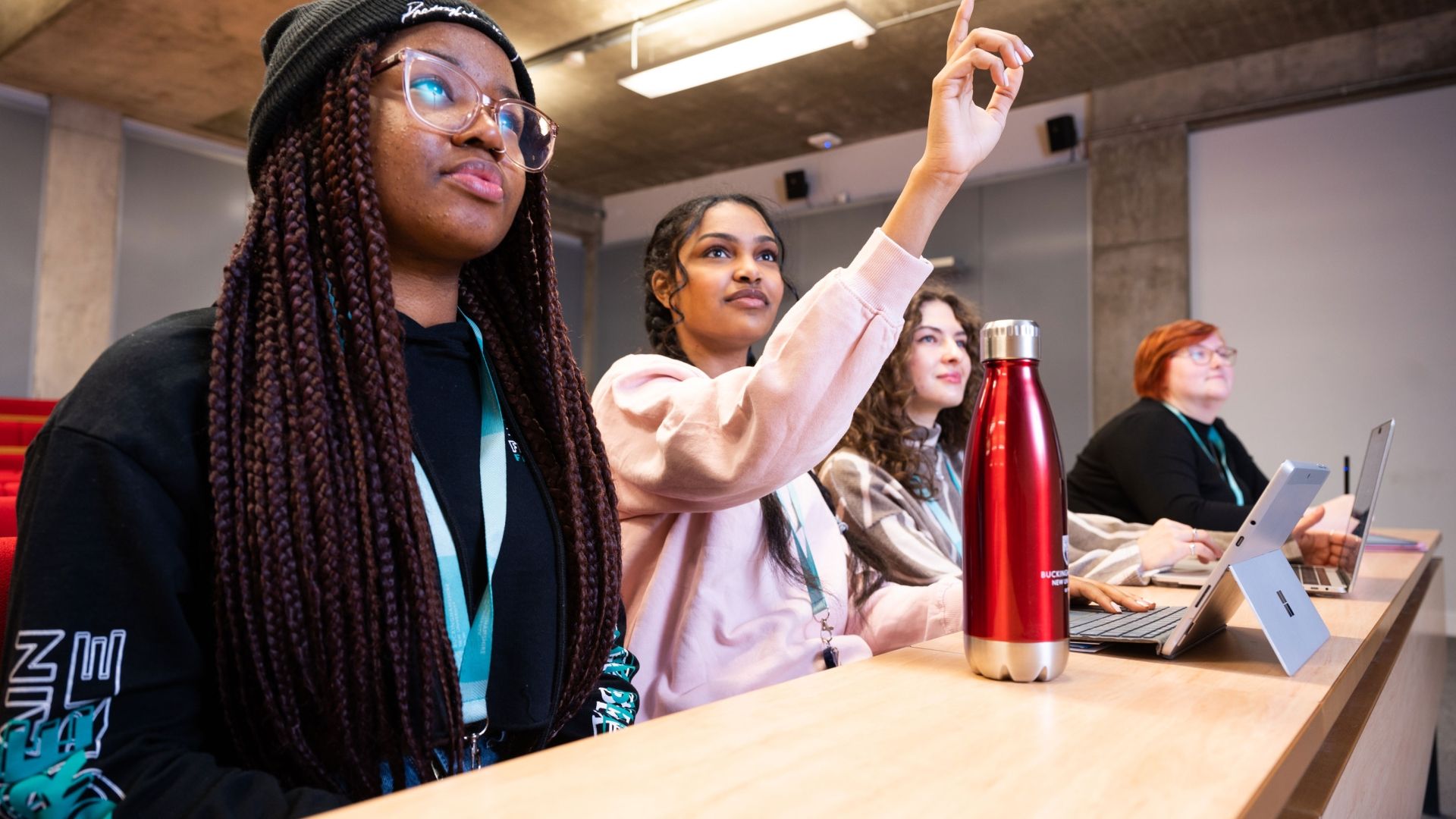 Group of students in lecture theatre