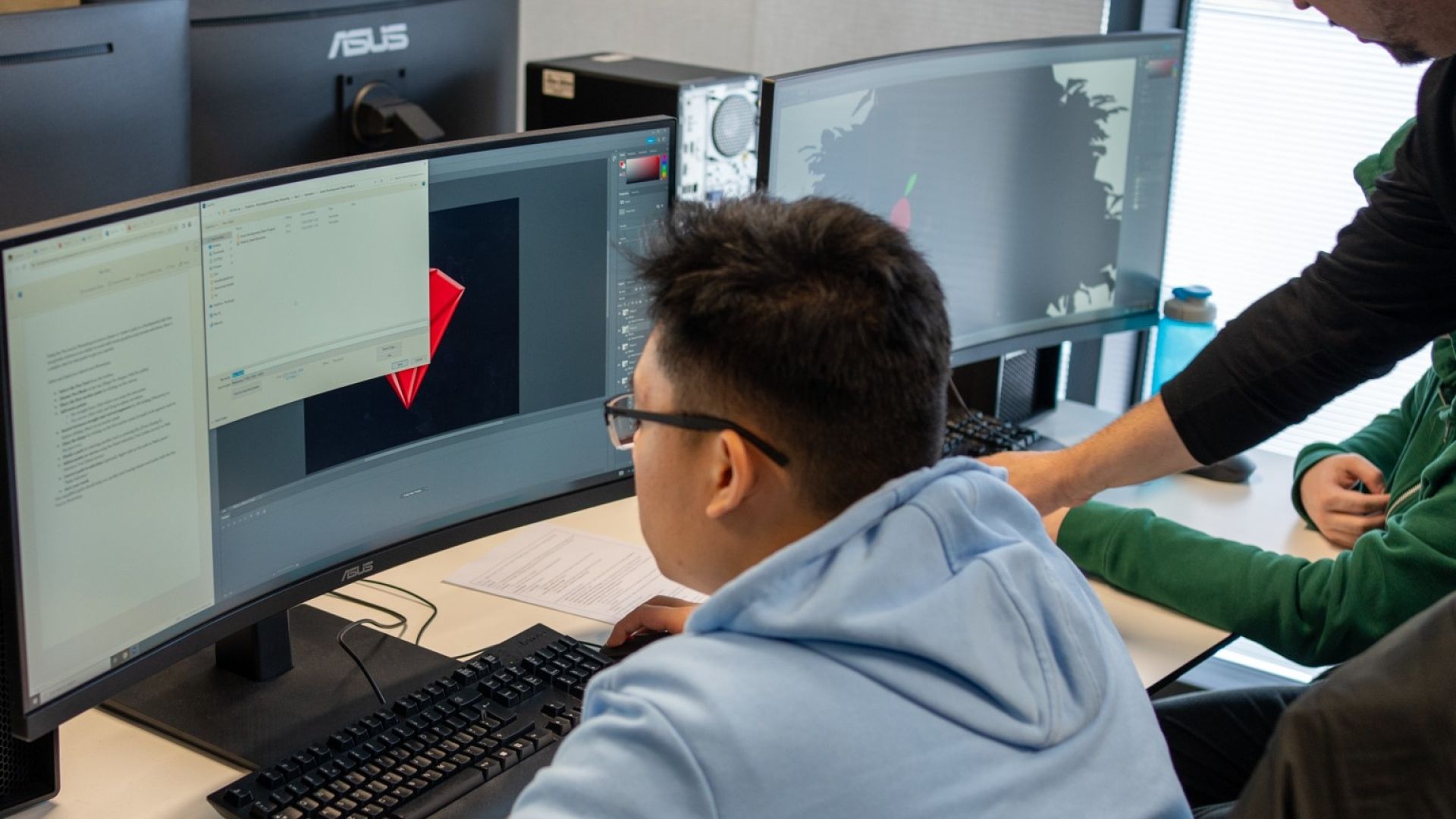 Mario Santos teaching Computer Games Development