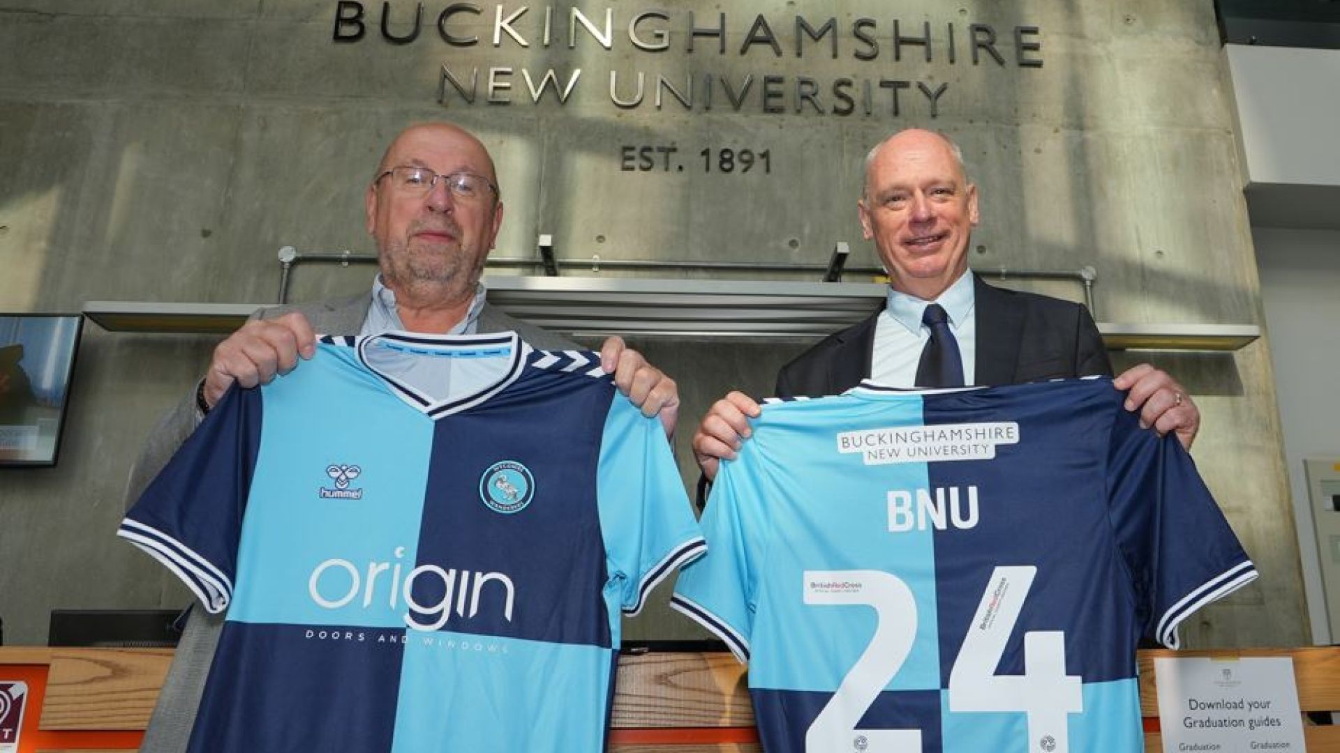 Nick Braisby and Trevor Stroud Wycombe Wanderers sponsorship