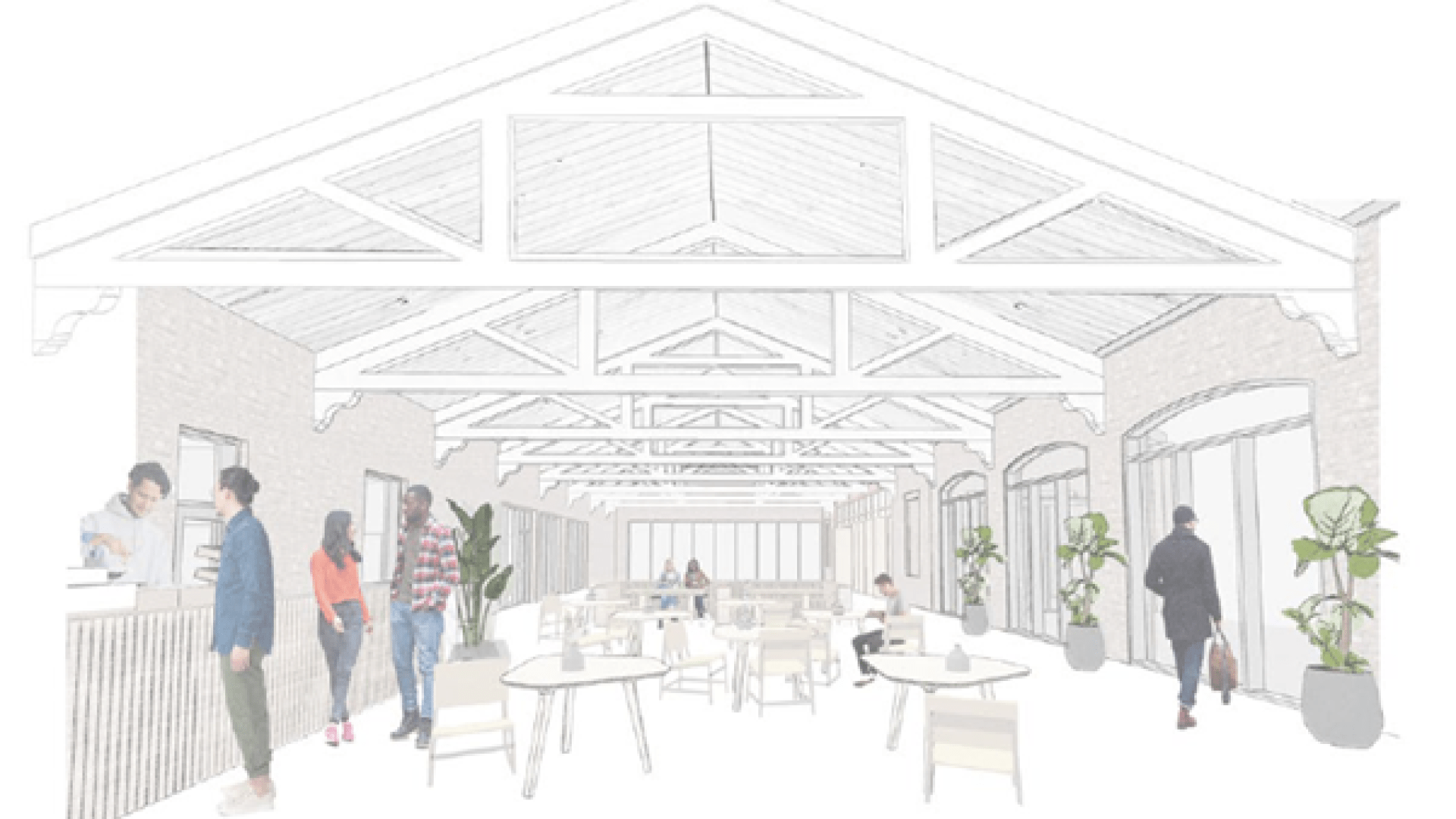 Visual concept of Brunel Shed space by Useful Studio