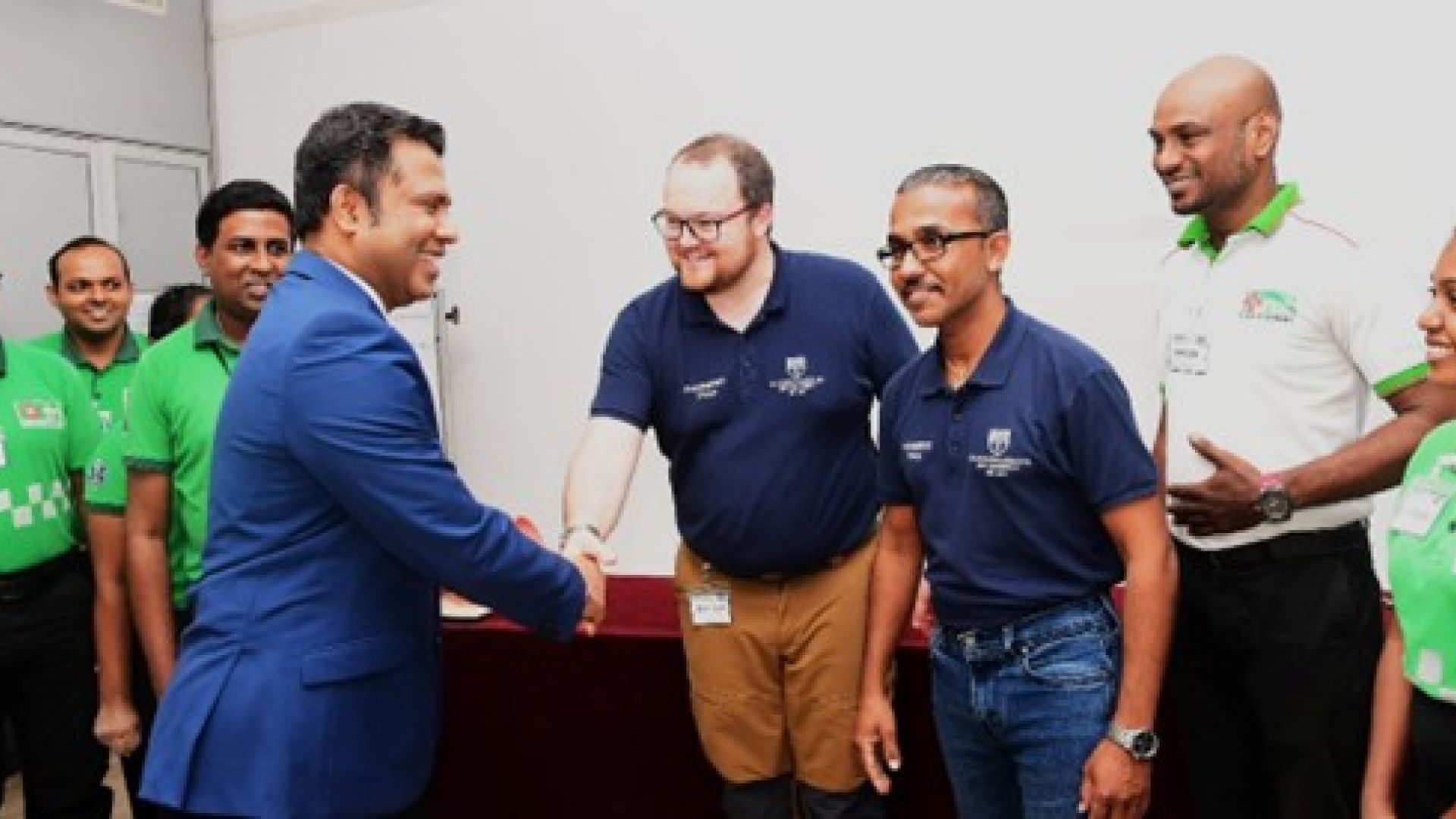 Minister Dr Nalinda Jayatissa meets the BNU team