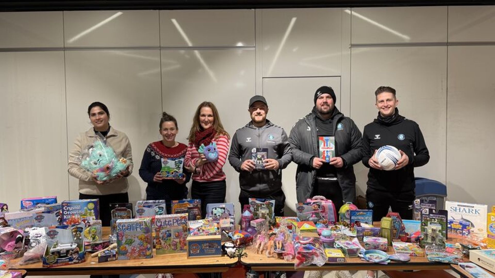 Toy bank volunteers