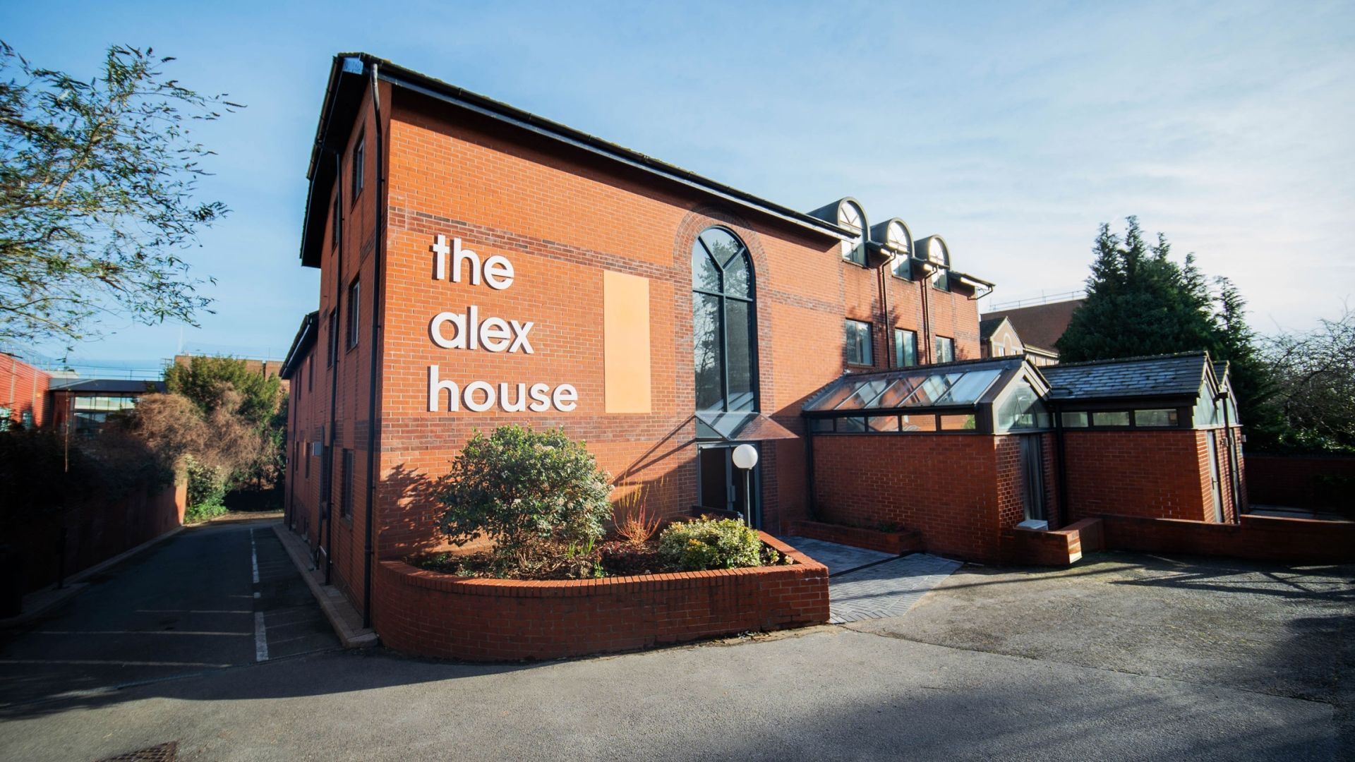 Exterior of Alex House 