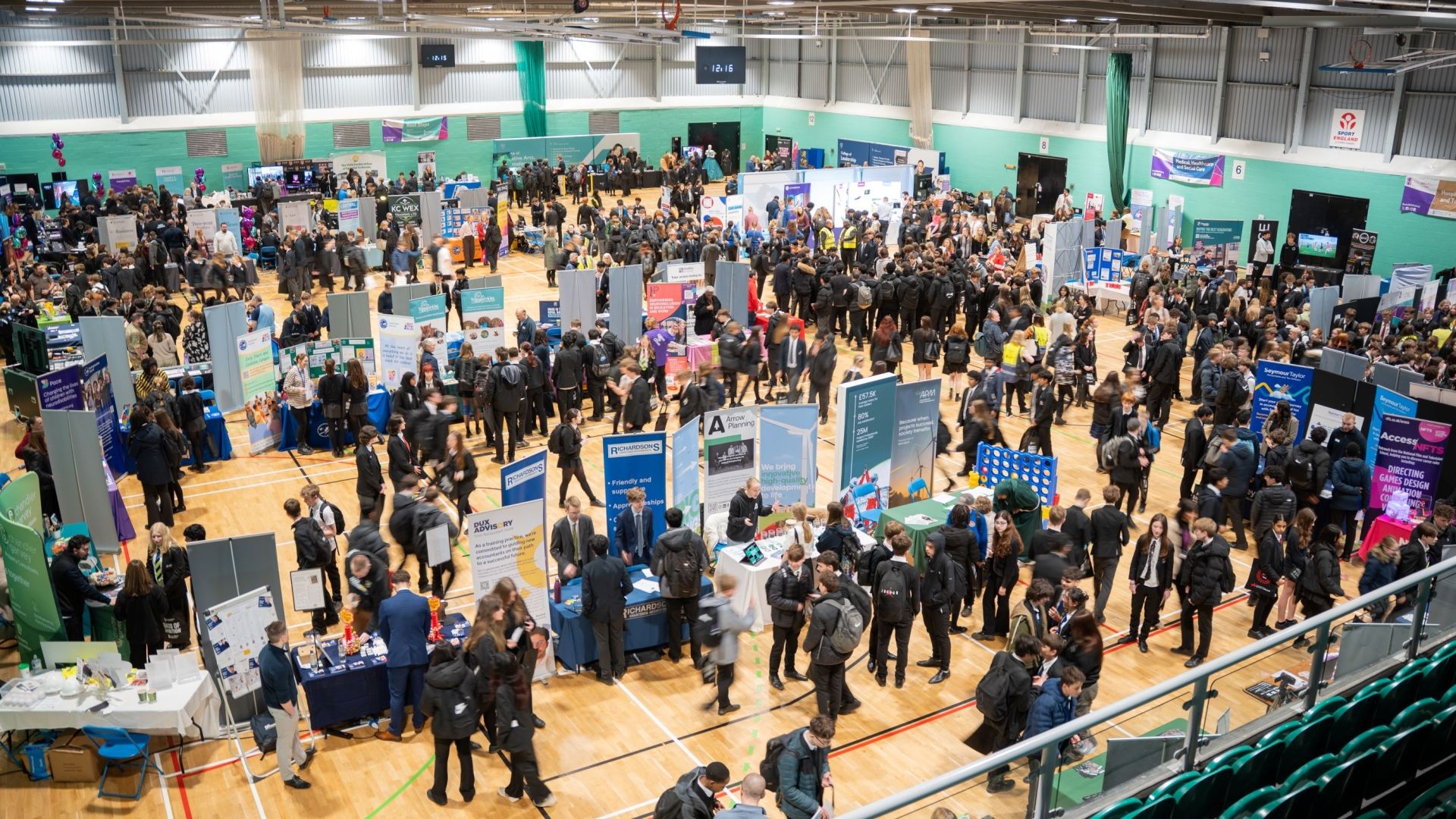 bucks skills fair aerial view