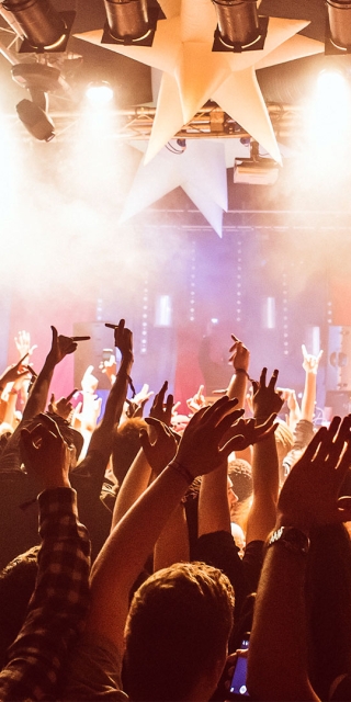 A nightclub full of students having fun