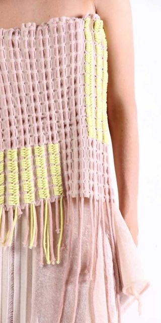 A scarf and a jumper designed by our students