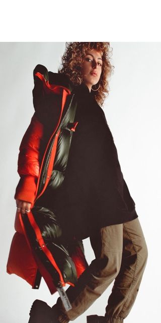 Three images of fashion promotion and communication students work in portrait mode