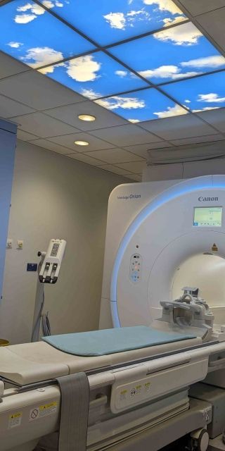 A Radiotherapy machine in a hospital setting
