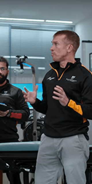 Sail GP athletes visiting Human Performance Laboratory