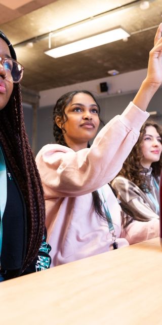 Group of students in lecture theatre