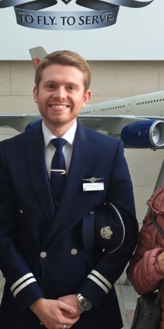 Michael Ashworth and family - BA pilot