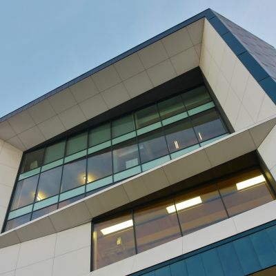 close-up of High Wycombe campus Gateway building