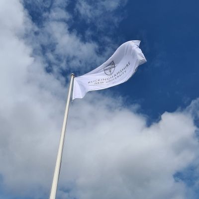 BNU flag flying above campus