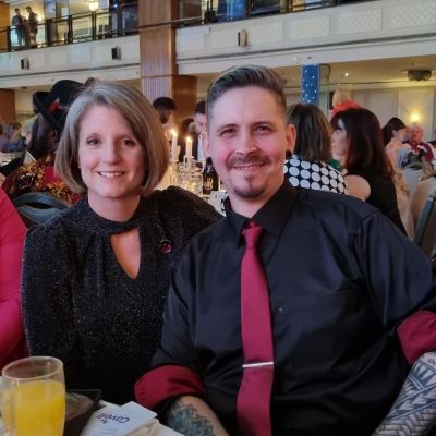 Senior Lecturer Catherine Forward and Alan Armstrong, finalist in Student Nurse of the Year (Adult)