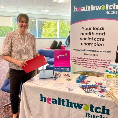 Healthwatch stand at Aylesbury health event