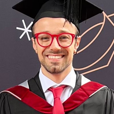 Graduation headshot of alumni Matteo Anfora