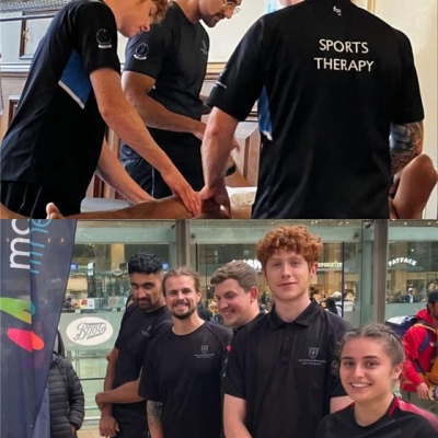 Students supporting world record attempt