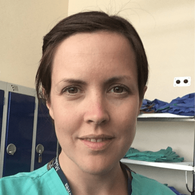 Headshot of Midwifery lecturer Elaine Blaney.