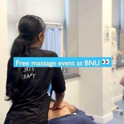 Our wonderful Sports Therapy students organised a fantastic massage event for students, staff, and the local community. 😍

The free massages provided valuable placement-hour opportunities, allowing them to apply their practical knowledge and gain hands-on experience.
In 8 hours, 20 students delivered 100 massages and raised £150 for charity. 🙌

It was also a great chance for members of the community to enjoy a midweek massage and take a moment to de-stress. 👀