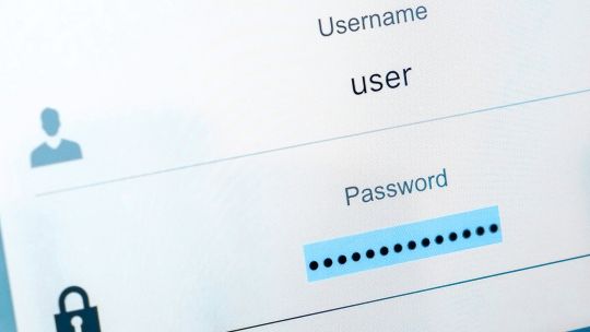 Sign in screen on computer