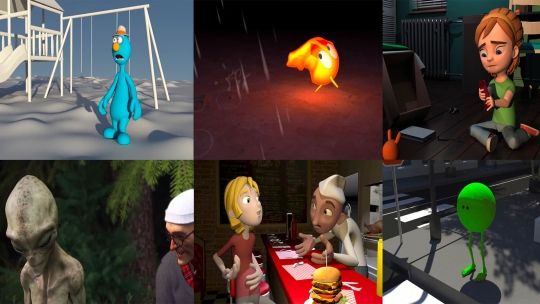 3D Animation students work