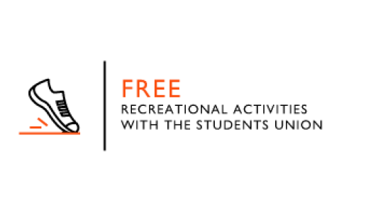 Free recreational activities with the students union