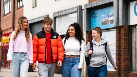 windsor house students outside