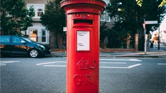 Post box on street