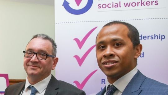 SWU's John McGowan and Professor Jermaine Ravalier