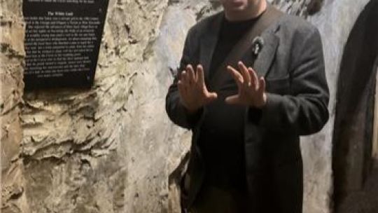 Dr Ciaran O'Keeffe at Hellfire Caves