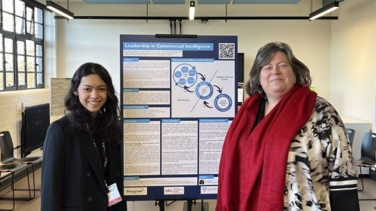 Shelley Jones and Fiona Galbraith present a poster