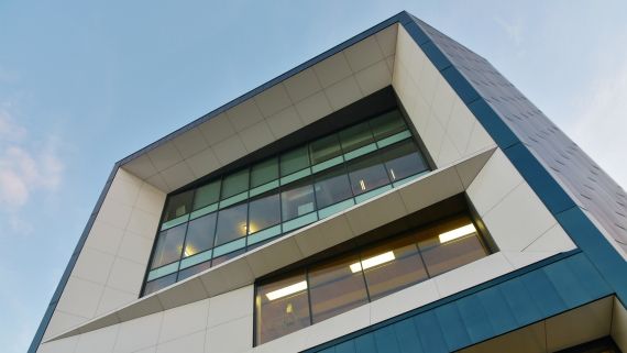 close-up of High Wycombe campus Gateway building