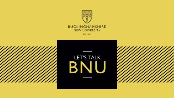 A podcast cover with the writing 'Let's talk BNU' with the BNU logo above it.