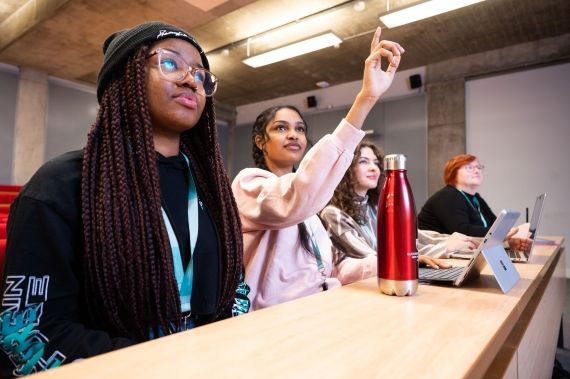 Group of students in lecture theatre