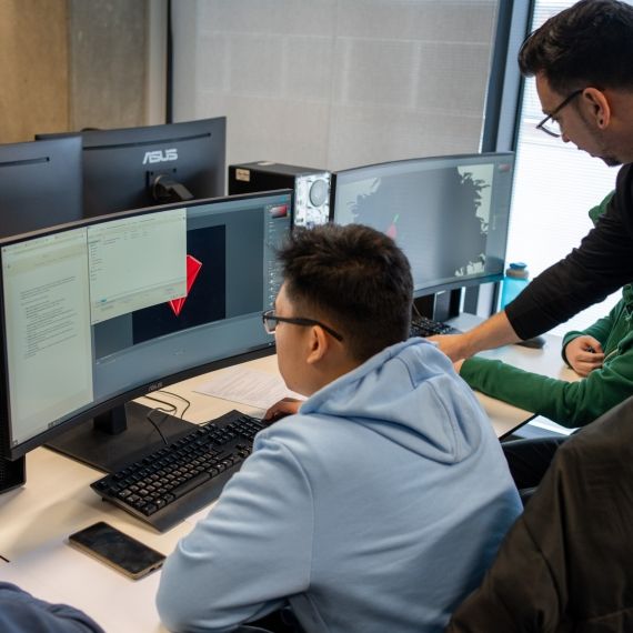 Mario Santos teaching Computer Games Development