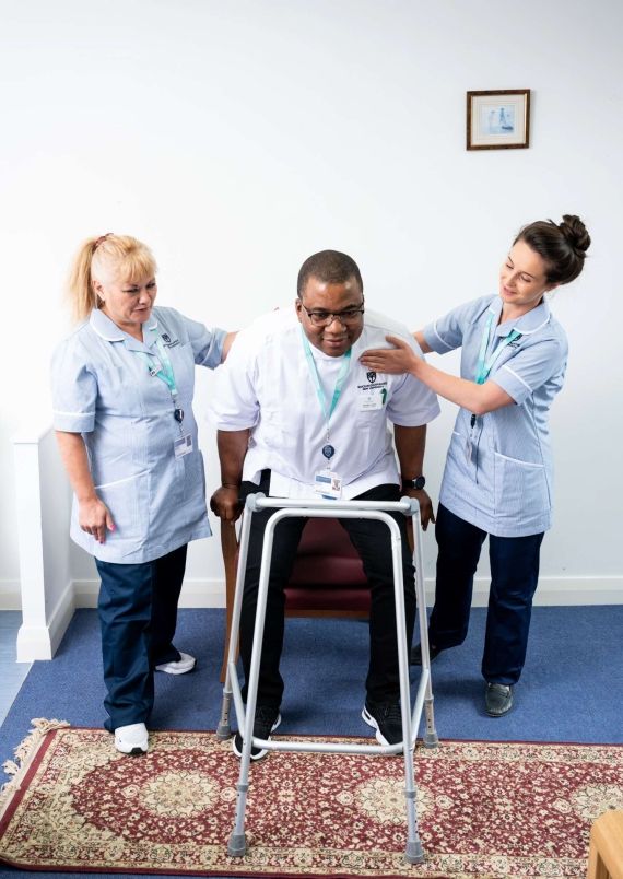 Nursing students at Uxbridge campus
