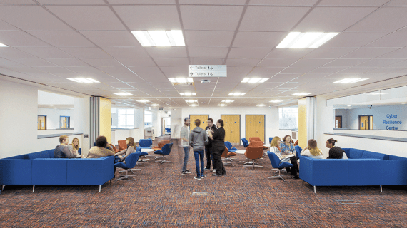 Launch area at Aylesbury campus