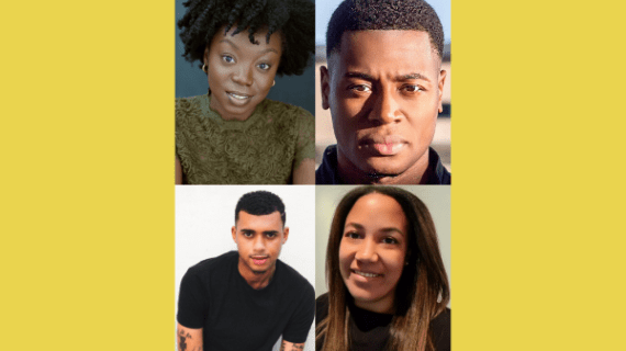 Picture of the four BNU alum taking part in a Black History Month careers panel event