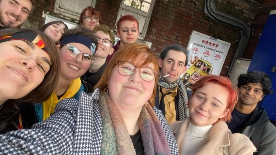 group of students on trip in 2022