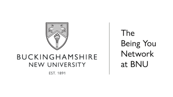 The Being You Network at BNU next to the Buckinghamshire New University logo.