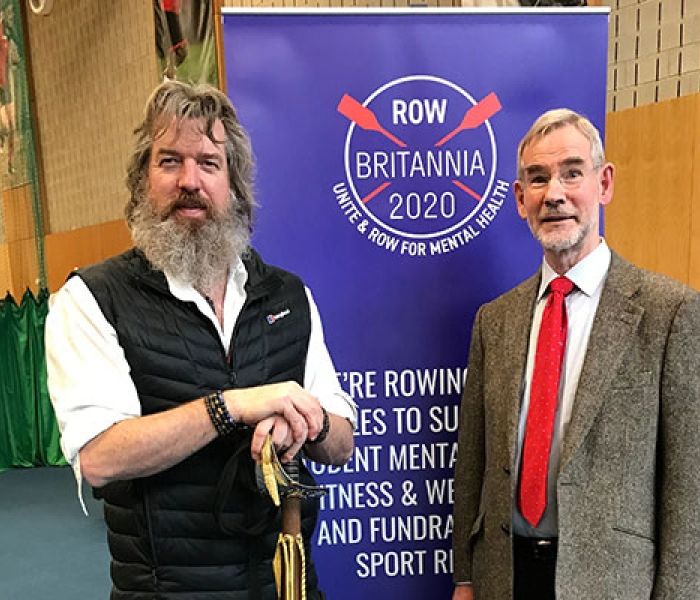 Row Britannia founder Phil Packer and University Pro-Chancellor Dr Michael Hipkins
