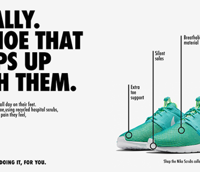 Pair of green Nike trainers