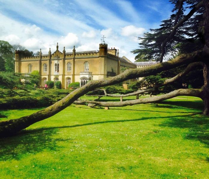 exterior of Missenden Abbey in sunshine