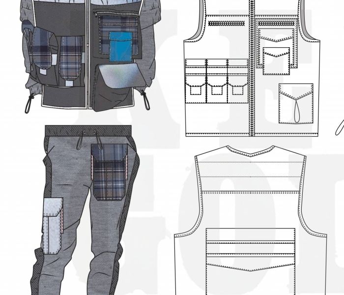 Fashion Design student Jess Haines drawings illustrations