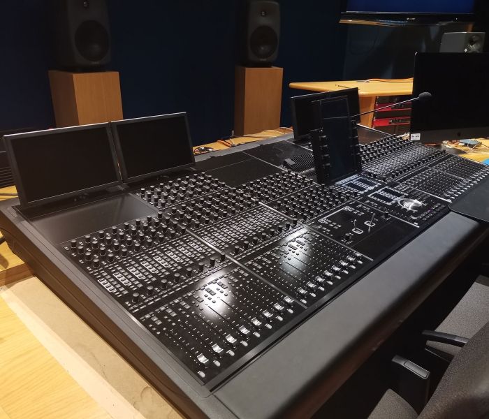 Audio and Music facilities equipment in close-up